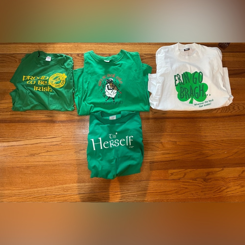 Vintage Irish graphic shirt bundle sizes L-XL